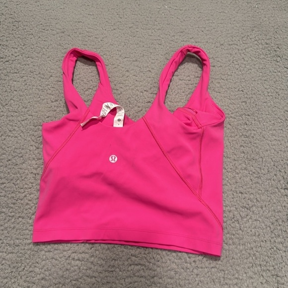 Women Lululemon Align Cropped Tank Top Ripened Raspberry Size 4 Vibrant - Picture 4 of 6